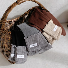 ins2025儿童修身裤女童宝宝纯色弹力加厚打底裤韩版毛线裤袜休闲