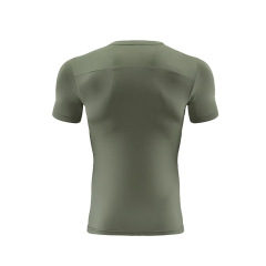 Summer Short-Sleeve Quick-Dry Athletic Compression Top for Men, Crew Neck Running and Fitness Clothes, Amazon Muscle Training Top, Single Piece