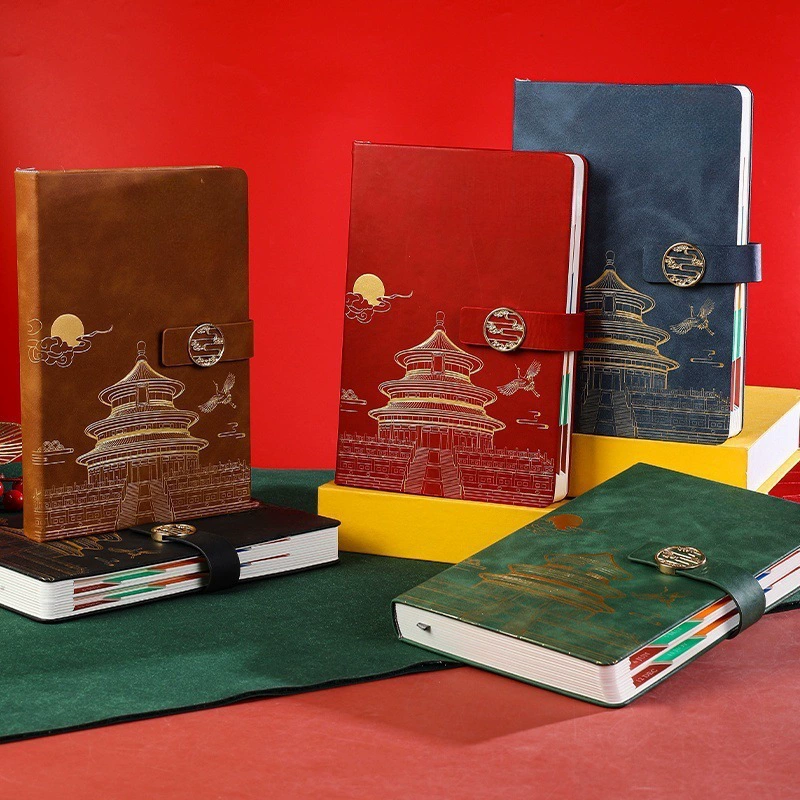 Ежедневник-план национальных тенденций 2026 года, утолщенный блокнот для ежедневной проверки, оптовая продажа, возможно нанесение логотипа