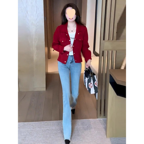 Women's Spring 2025 Short Jacket Fashion Slimming Petite Top Shirt Compatible Stylish Cardigan Top Trendy