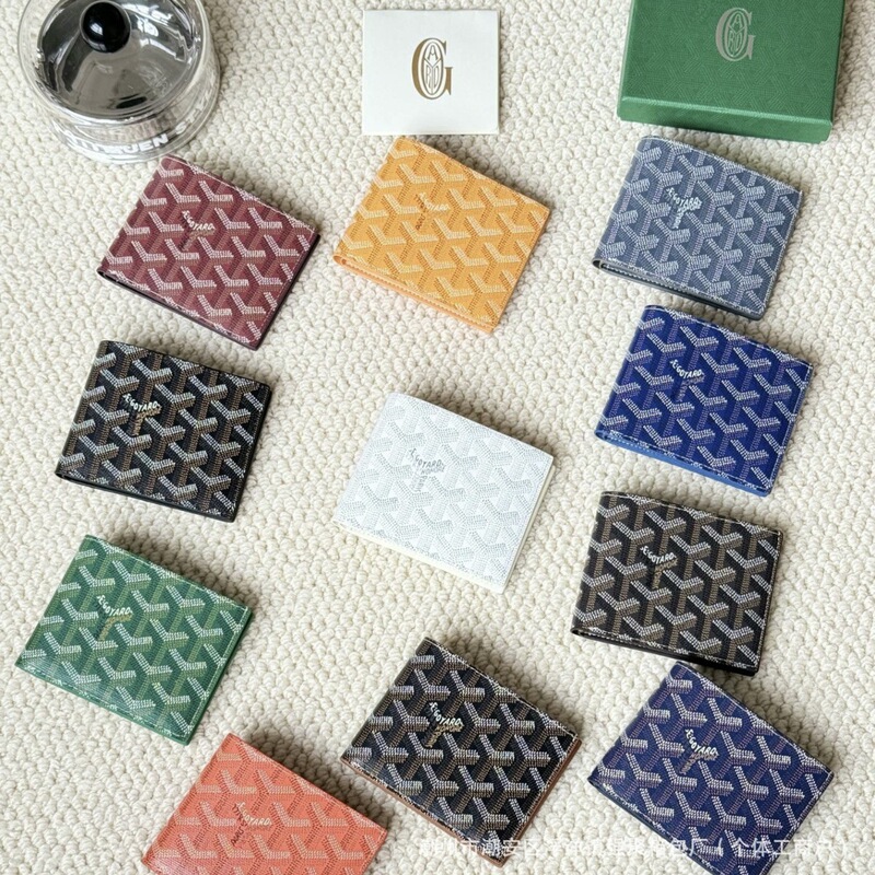 2025 Popular Dog Tooth Wallet Goya Short Wallet Bag with Multiple Card Slots Cross-Border Versatile European and American Fashion Dropshipping