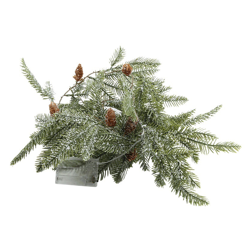 Amazon 2021 nueva aguja de pino LED Luz de cadena de Navidad decoración de la ventana del Hogar Accesorios de la foto