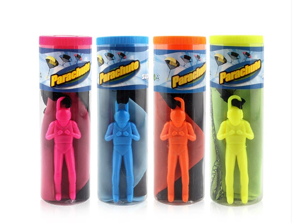 Hand-Toss Parachute Toy for Kids, Soldier Figurine Flyer, Outdoor Play, Multi-Color