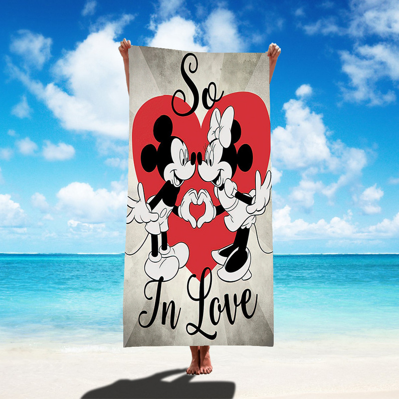 Cartoon Mickey Minnie Hot Sale Series Printed Towel Bath Towel Letter Bath Towel Square Beach Towel Microfiber Cartoon Mickey Minnie Hot Sale Series Printed Towel Bath Towel Letter Bath Towel Square Beach Towel Microfiber