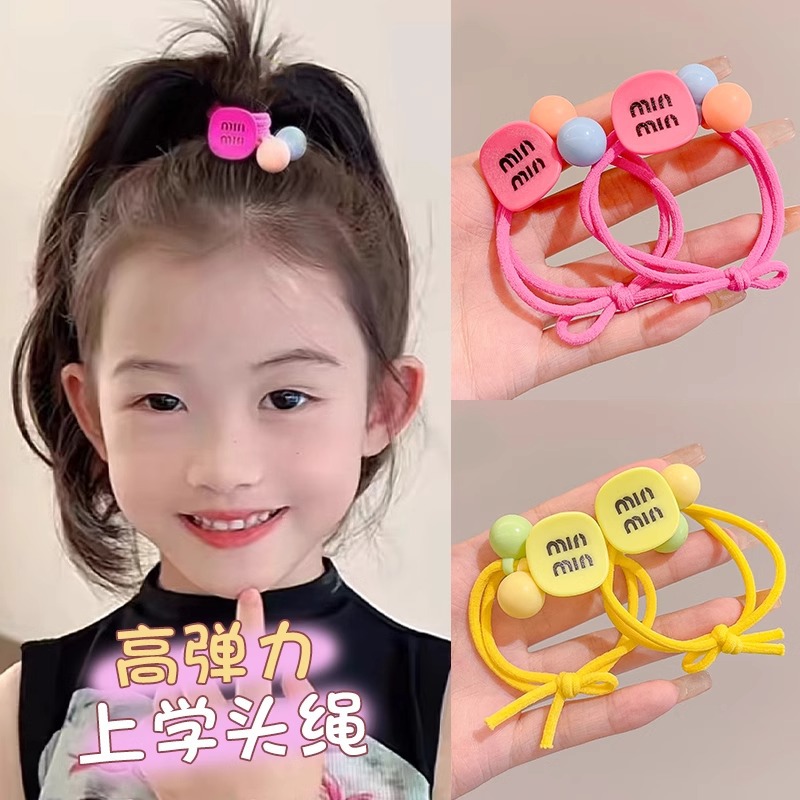 Dopamina lindos de alta elasticidad duradera cuerda de cabeza para niñas cabello de banda de goma bola de cabello cuerda de cabeza