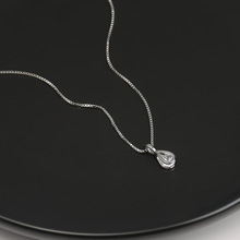 法式浪漫气质温柔女神之泪吊坠锁骨链高级感轻奢小众灵动水滴项链