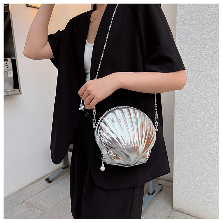 Women's Medium Pu Leather Gradient Color Solid Color Elegant Streetwear Sequins Zipper Crossbody Bag display picture 10