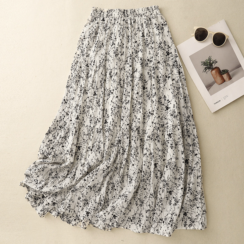 Retro pleated skirt