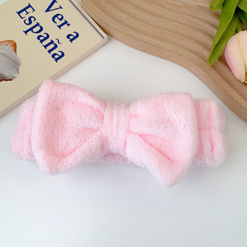 Fronteriza arco lavado facial correa de pelo correa de muñeca Europa y América color sólido aplicar máscara de pelo banda de belleza adornamientos para el pelo al por mayor