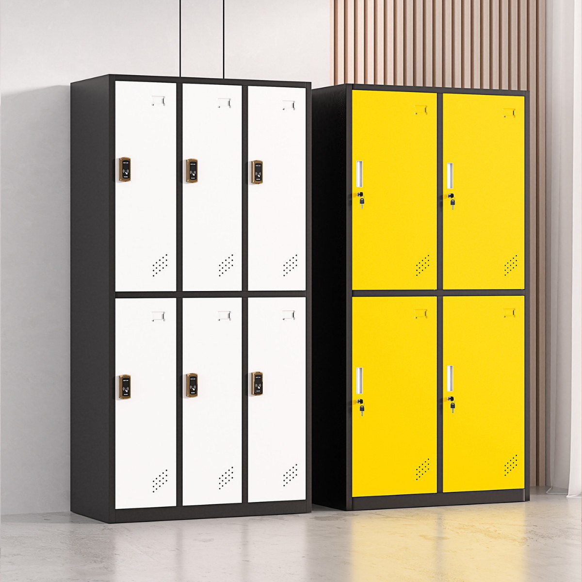 Armario de color del personal armario de vestuario gimnasio armario de almacenamiento armario de baño armario de latina con cerradura de inducción armario de almacenamiento