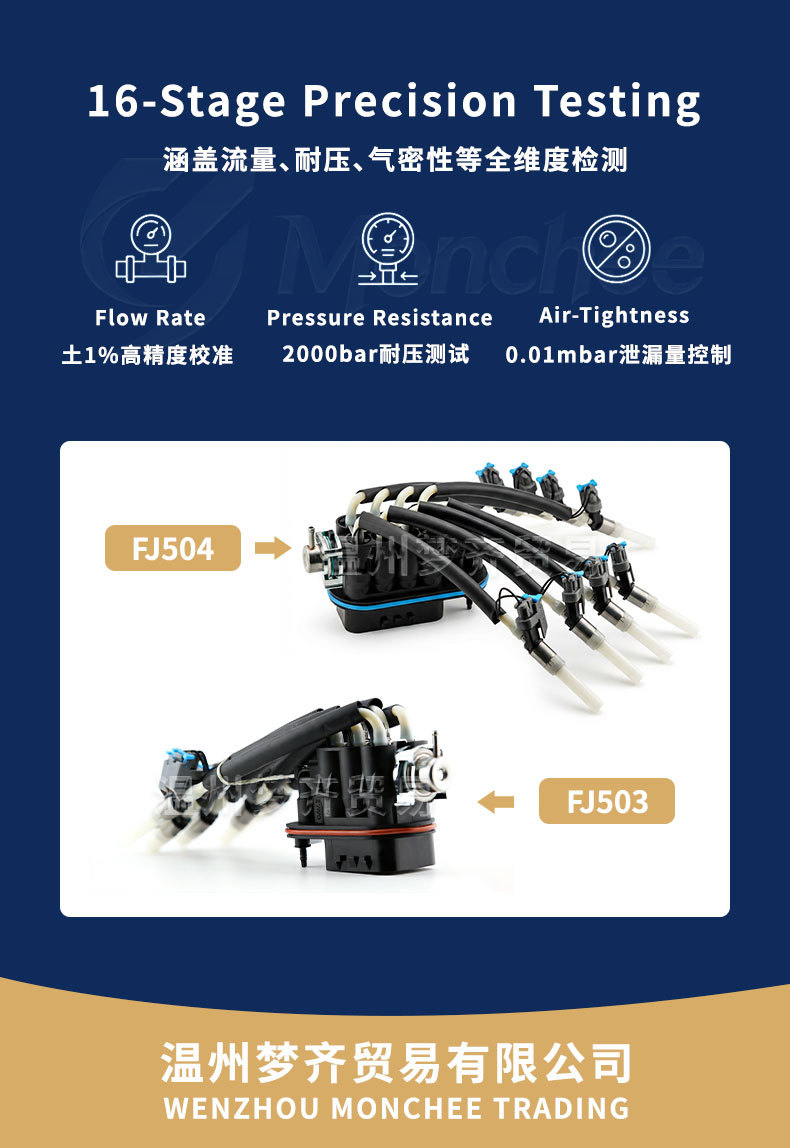 Fj503 Spider-Type Fuel Injector 12568332 Fj10565 Fuel Injector 4.3Lv6Mfi Upgraded Version