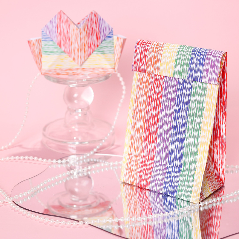 Papel de regalo a rayas de colores de Amazon, papel de regalo kraft blanco para decoración de fiestas, bodas y cumpleaños