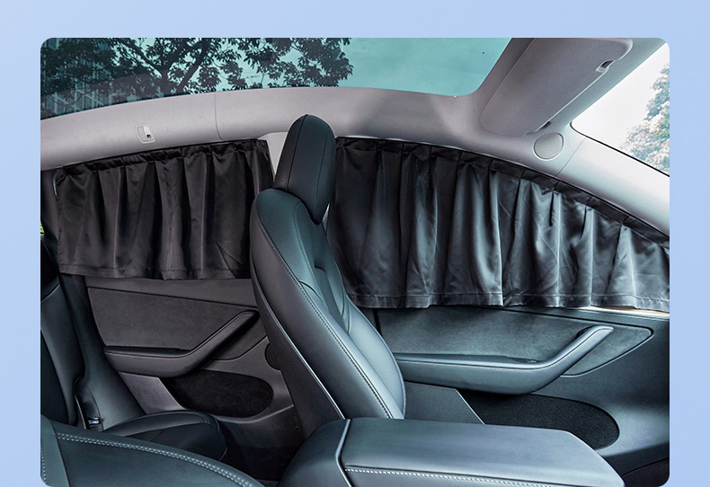 Suitable for Tesla Model 3/Y Sunshade, Sun Protection, Heat Insulation, Interior Modification Parts, Sun Visor, Special Car Accessories