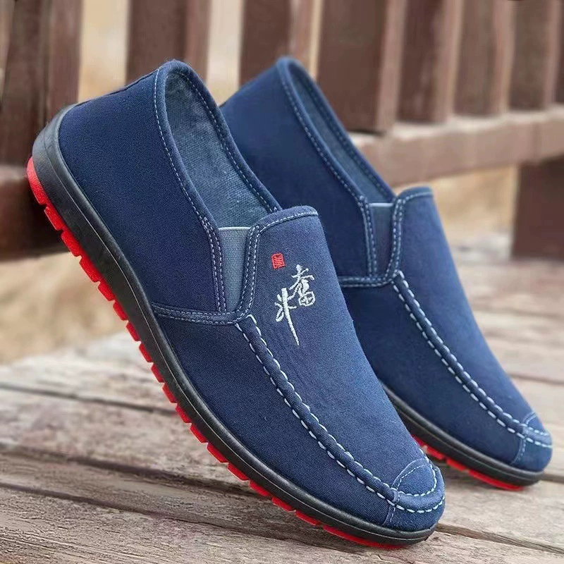 Мужские Slip-On обувь, дышащие повседневные кроссовки, комфортные кроссовки-слипоны (39–44)