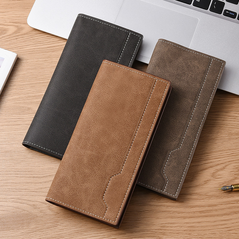 Men's Wallet Long Business Casual Wallet Large Capacity Multi-Card Holder Men's Youth Wallet Bank Credit Card Bag