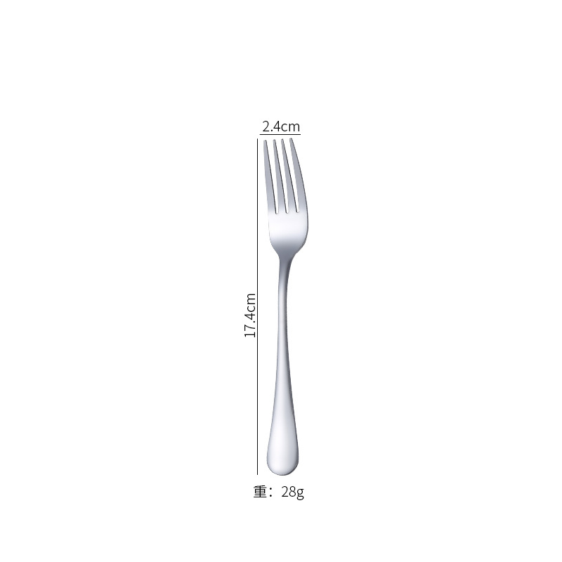 Stainless Steel Long Handle Spoon And Fork For Adults And Kids_voghion.com