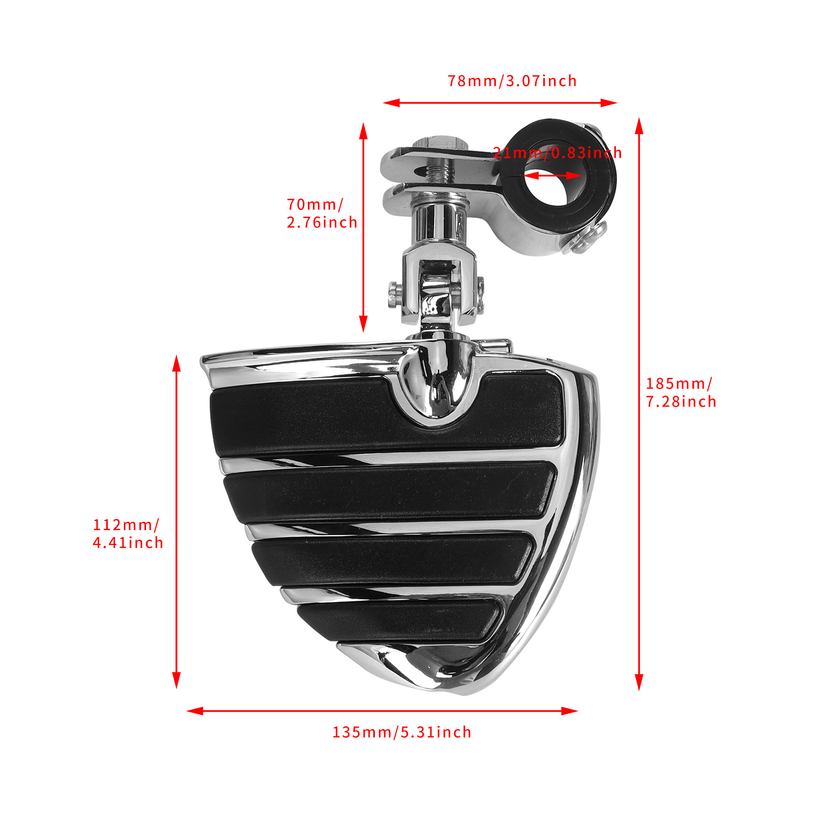 Suitable for Harley Road King Street Glide Modified Aluminum Alloy Footrests Motorcycle Modification Parts