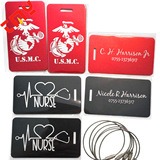 Металлическая багажная бирка, защитная защитная сумка, (Трансграничная торговля), с печатью вашего логотипа