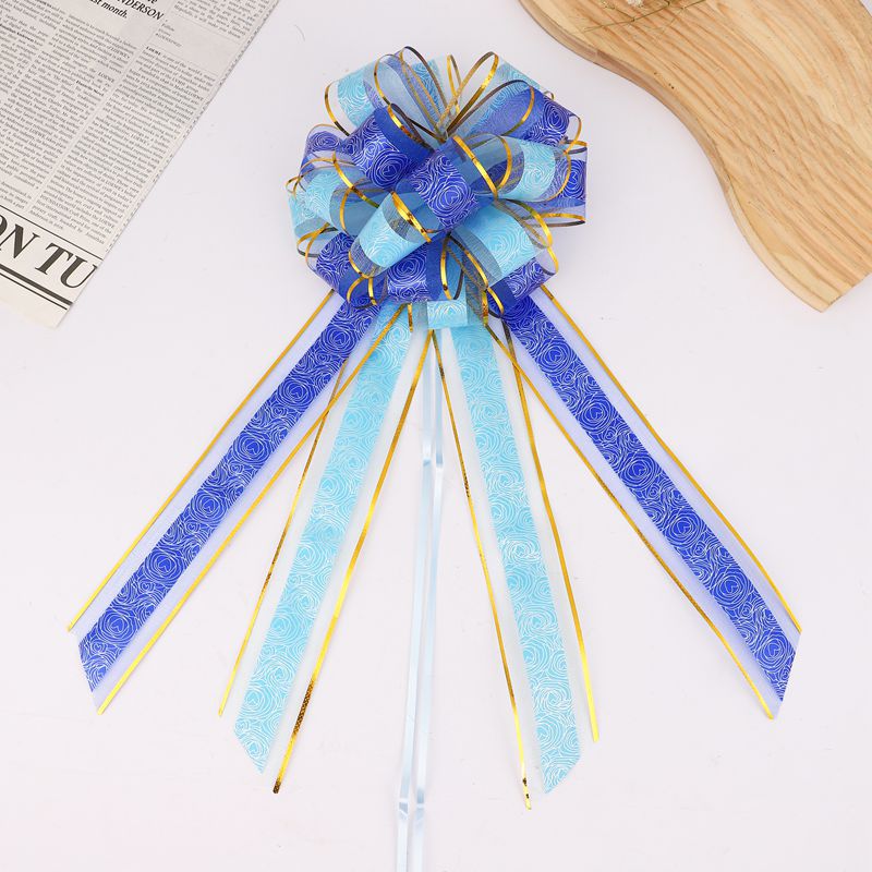 Transfronterizo 50 hilo de nieve de doble capa Rosa esférica larga cola Garland Navidad vacaciones decoración regalo embalaje mano Garland color