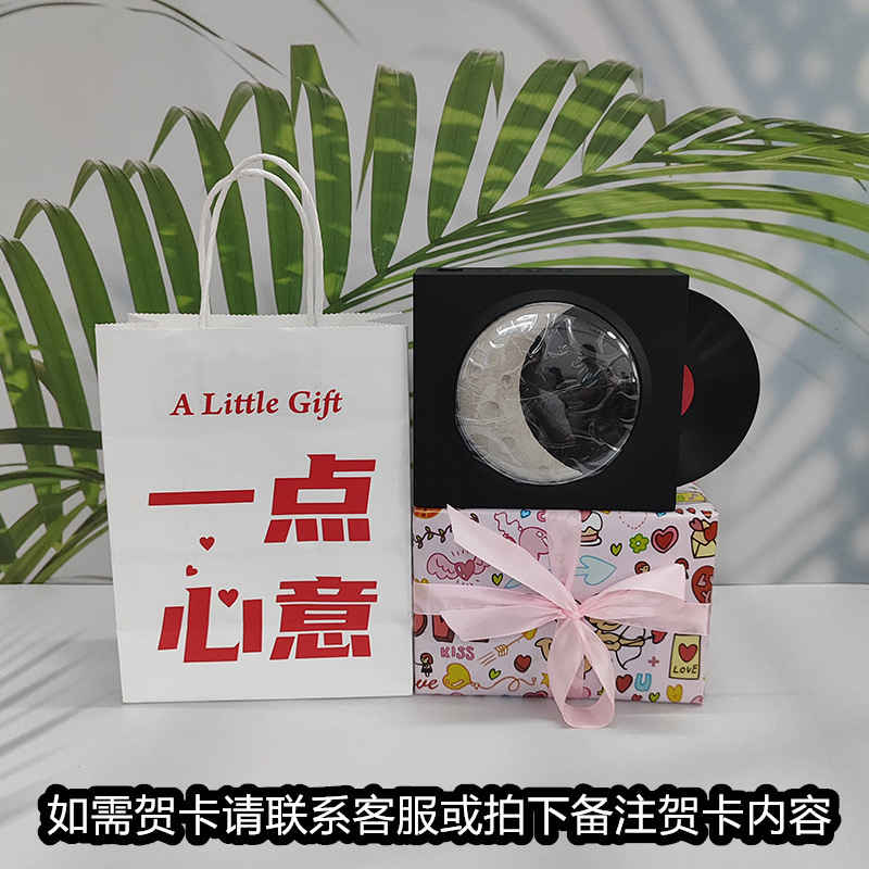レトロな黒ゴムレコード機bluetoothスピーカーtfカード音楽bluetoothオーディオusb充電月時計星空灯|undefined