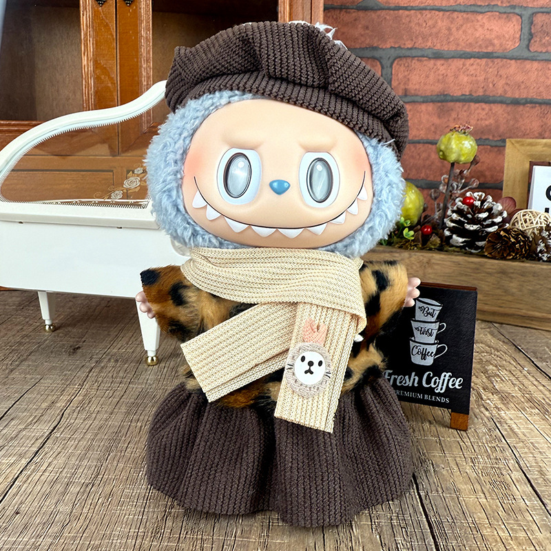 Labubu子供服17cm布人形服小物人形着替えセット卸売りに適しています