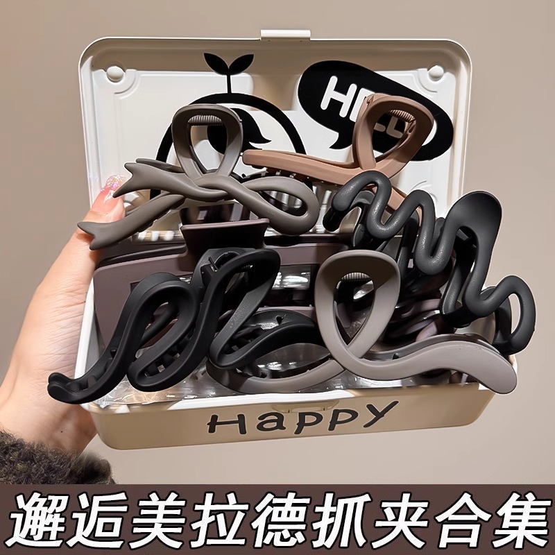 Clip de cabello de alta sensación de gran tamaño para mujeres más agarrar clip de cabello de tiburón en la parte posterior de la cabeza de los productos al por mayor