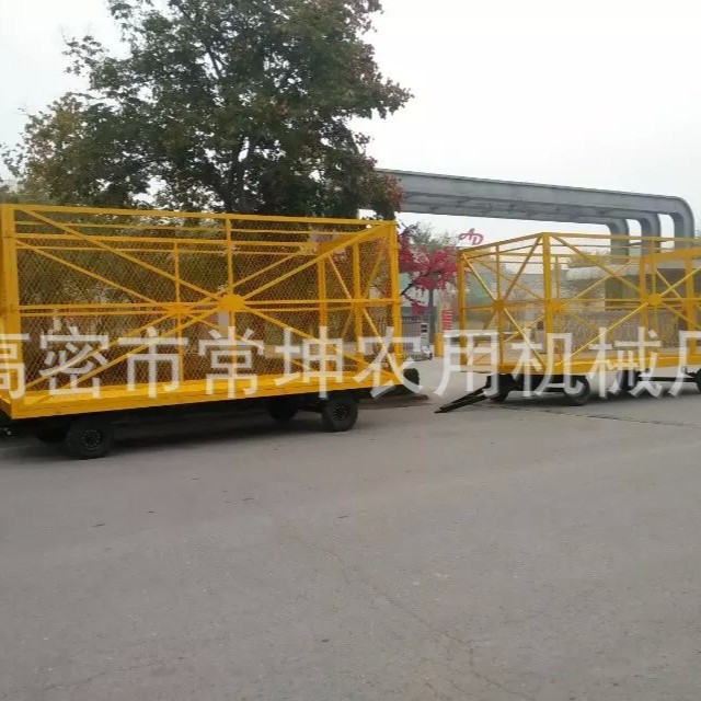 全挂式平板拖车    3吨 网状围栏拖车      厂家供应