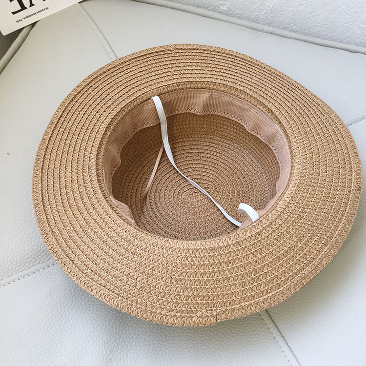 Children Unisex Vintage Style Solid Color Straw Hat display picture 10