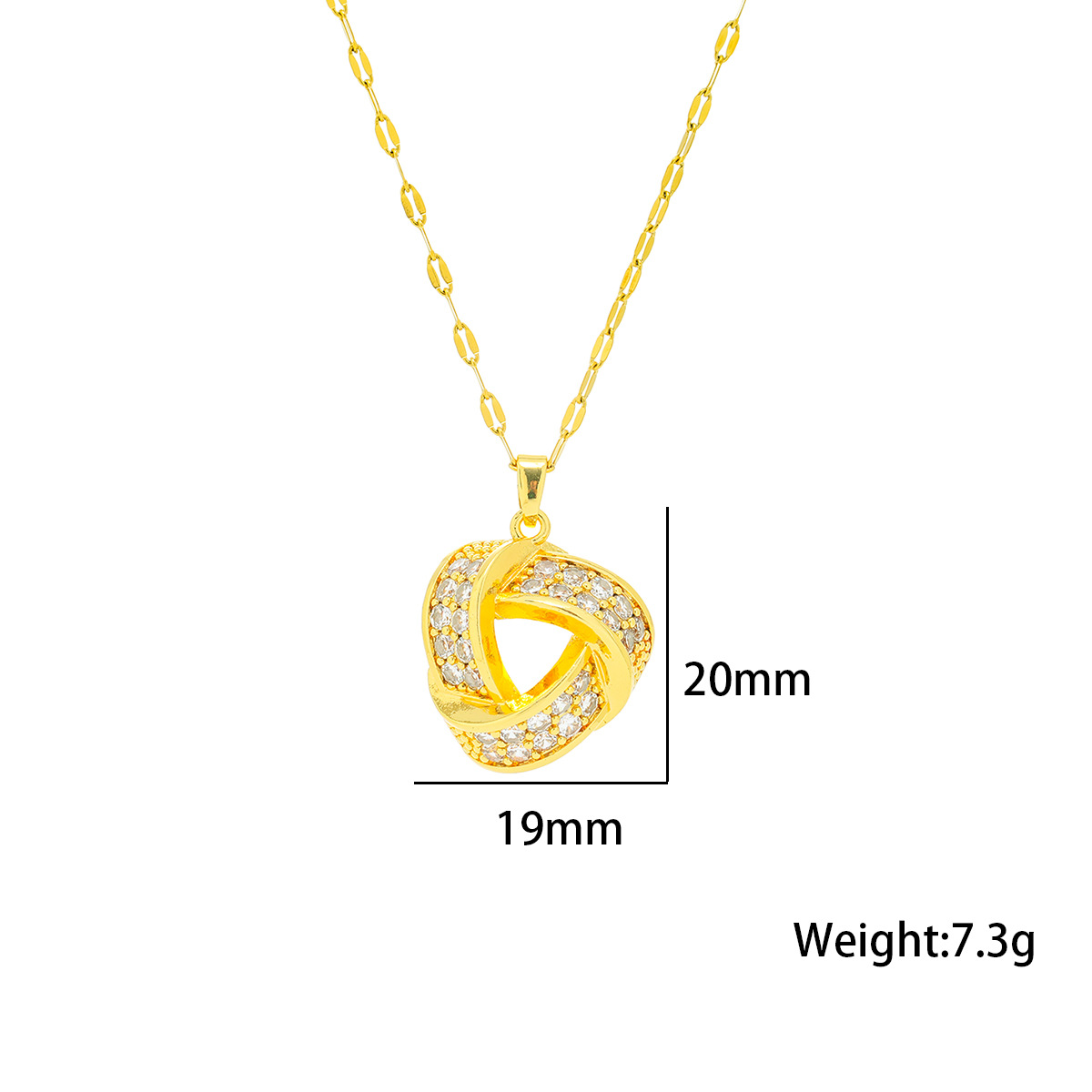 Jewelry & Accessories Internet Celebrity Fashion Simple Zircon Geometric Niche Light Luxury New Design Pendant Temperament Clavicle Chain_voghion.com