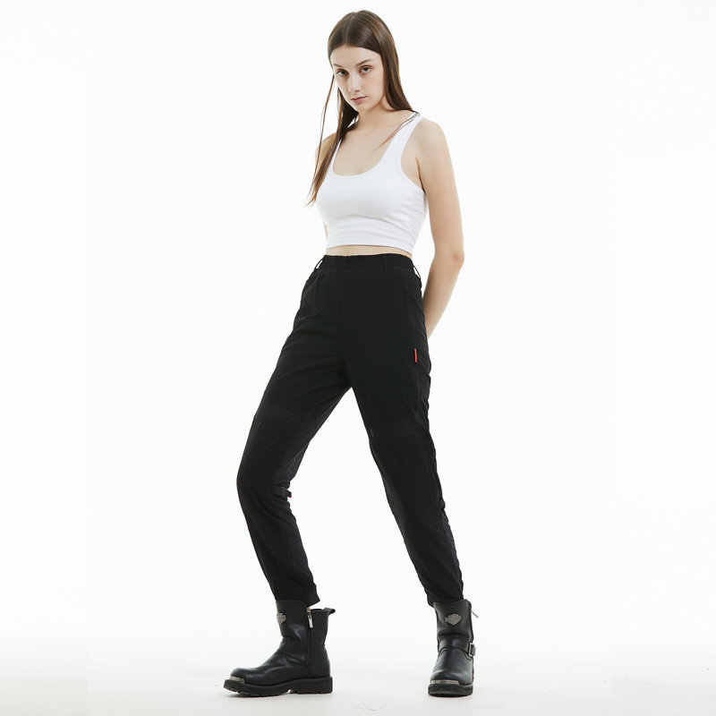 VOLERO motocicleta pantalones de montar verano de las mujeres malla de dos vías circulación transpirable motocicleta casual estiramiento pantalones resistentes a la caída