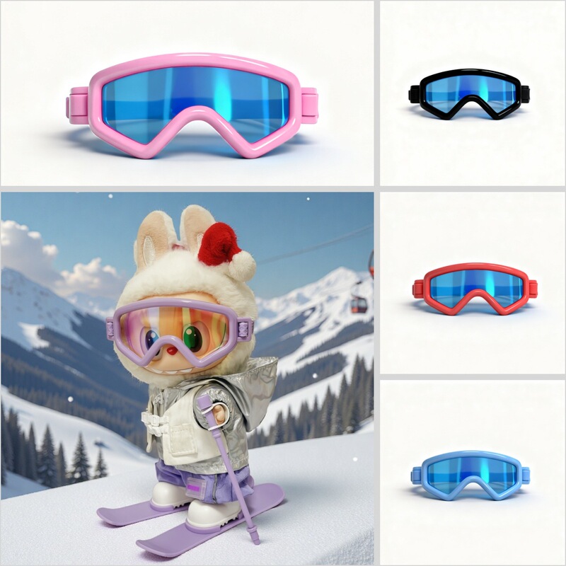 Labubu Ski Goggles Skateboard Snowboard Snow Sled Snow Goggles Labubu 17cm123 Generation Ski Eye Doll Labubu Ski Goggles Skateboard Snowboard Snow Sled Snow Goggles Labubu 17cm123 Generation Ski Eye Doll