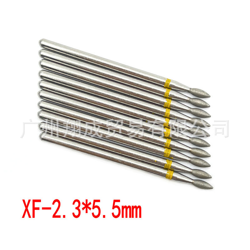 10 unids Amazon Venta caliente nail art carborundum pulido traje uñas descarga taladro piel muerta eliminación diamante Taladro