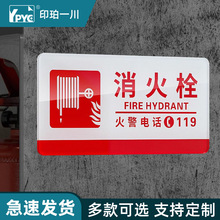 亚克力消火栓灭火器使用方法放置点标识牌安全警示消防牌