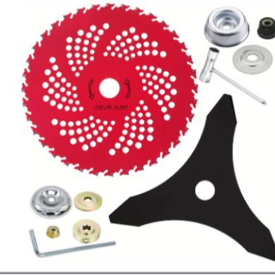 Насадка для газонокосилки, 9inch x 36 зубьев, лезвие из твердосплавной стали, красное, для кустореза, для прополки