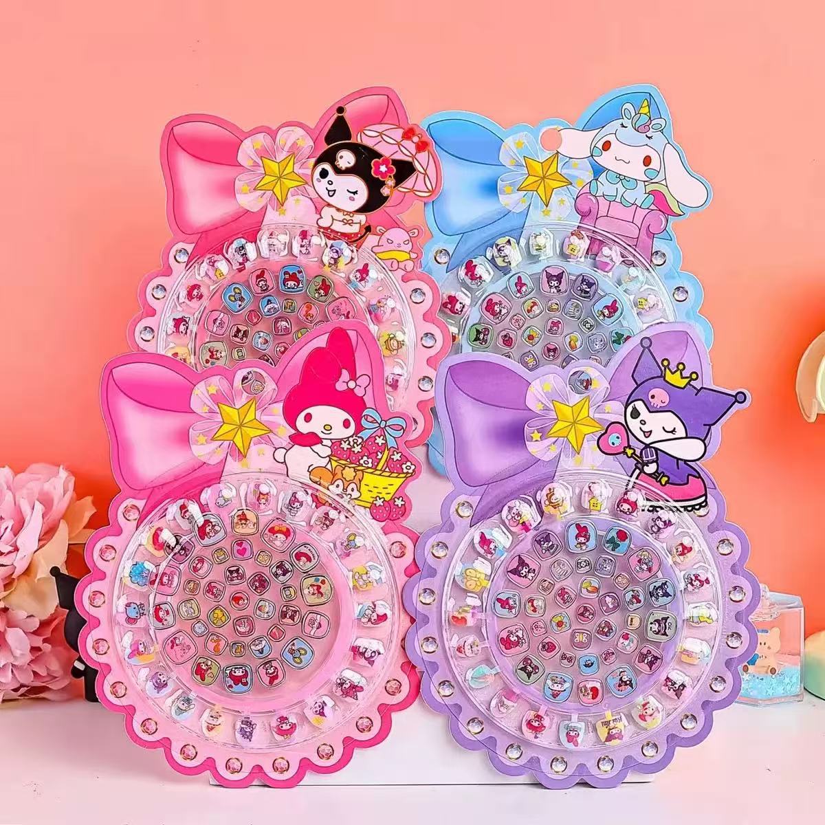 Nuevo adorable niña princesa pegatinas de uñas creativas pegatinas de uñas conjunto DIY vestido pegatinas de uñas al por mayor