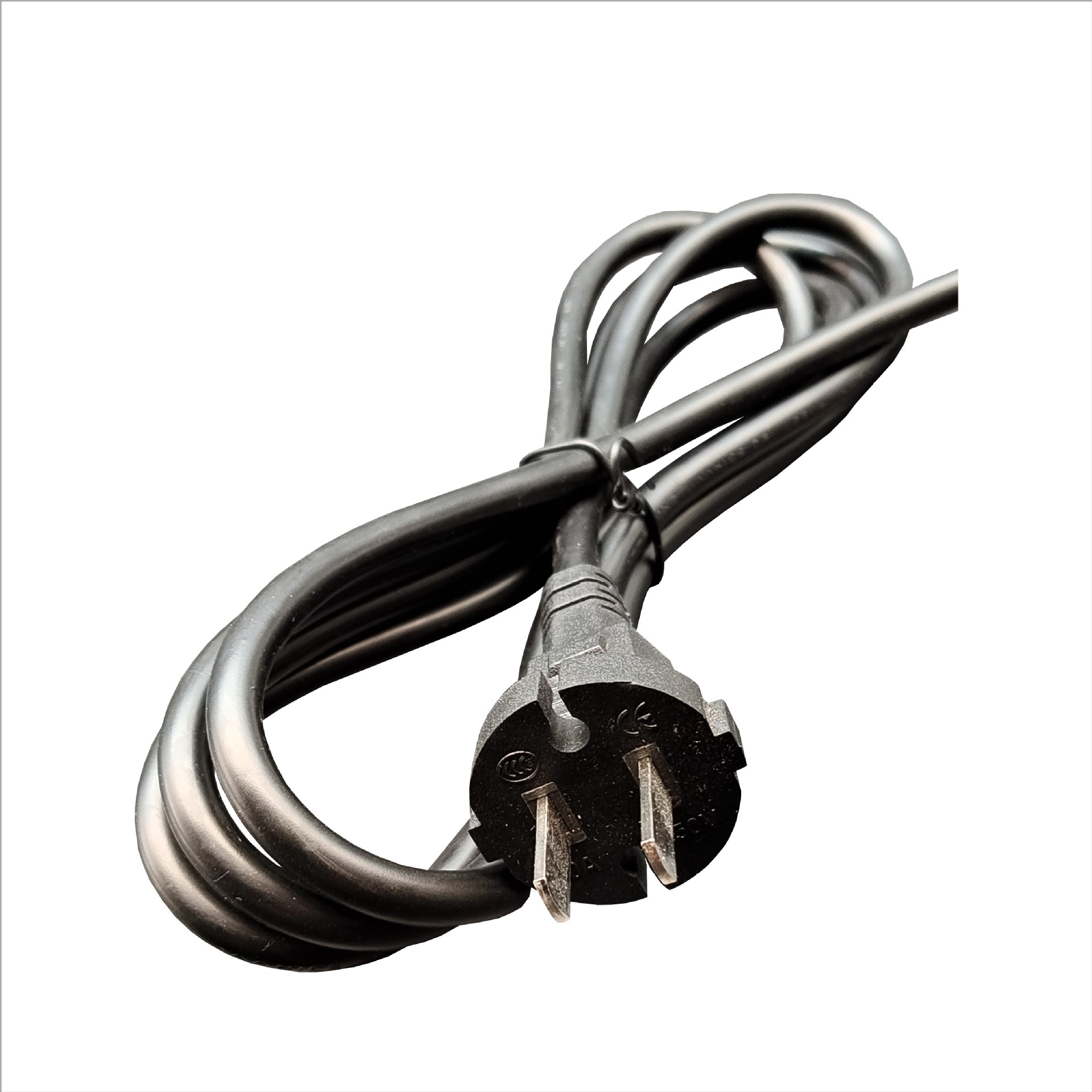 Estándar nacional de dos núcleos de cable de extensión de fuente de alimentación de enchufe con enchufe electrodomésticos herramientas eléctricas de mantenimiento eléctrico enchufe cable de fuente de alimentación