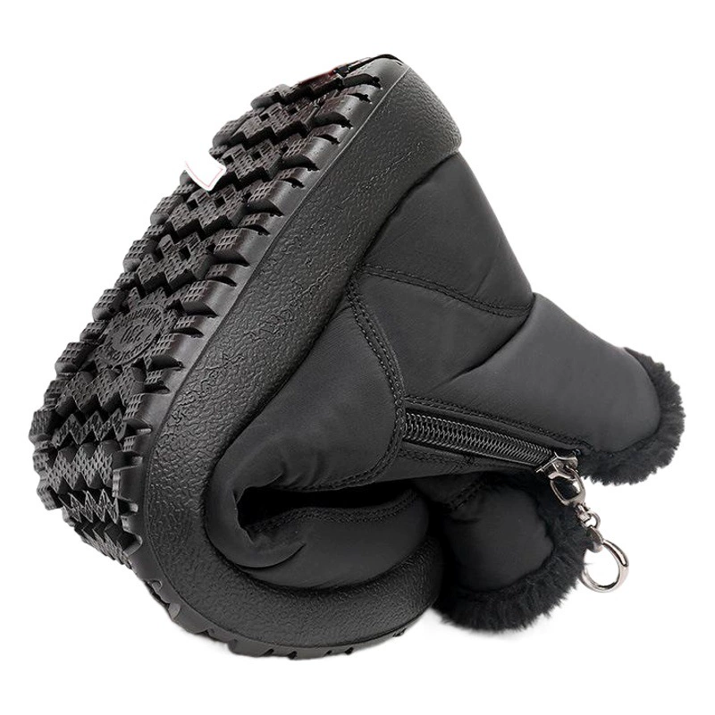 Хлопковая обувь для матери на флисовой подкладке зимние сапоги с подкладкой для женщин в пожилом возрасте короткие сапоги из непромокаемой ткани хлопчатобумажные сапоги трансграничные 43 ярда поколение волос