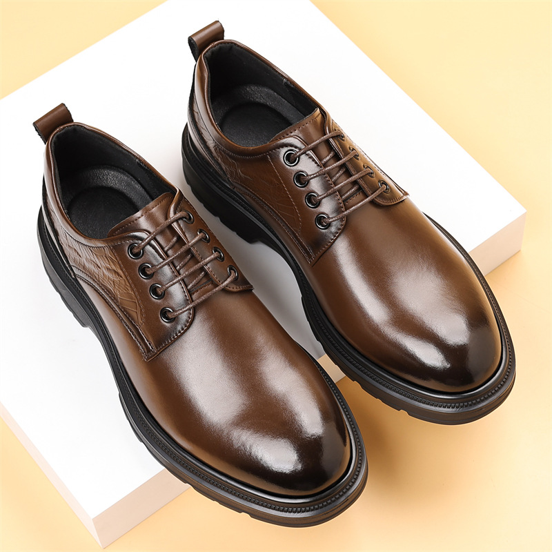 Men's Leather Formal Shoes For Business And Wedding Style_voghion.com