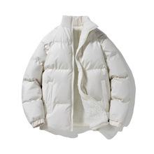 大碼L-8XL羊羔絨內里立領棉衣男士秋冬季潮牌情侶裝棉襖外套加厚