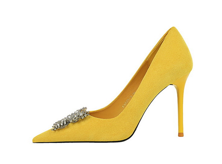 Women's Shoes banquet high heels stiletto women's shoes suede shallow mouth pointed metal butterfly rhinestone single shoes_voghion.com