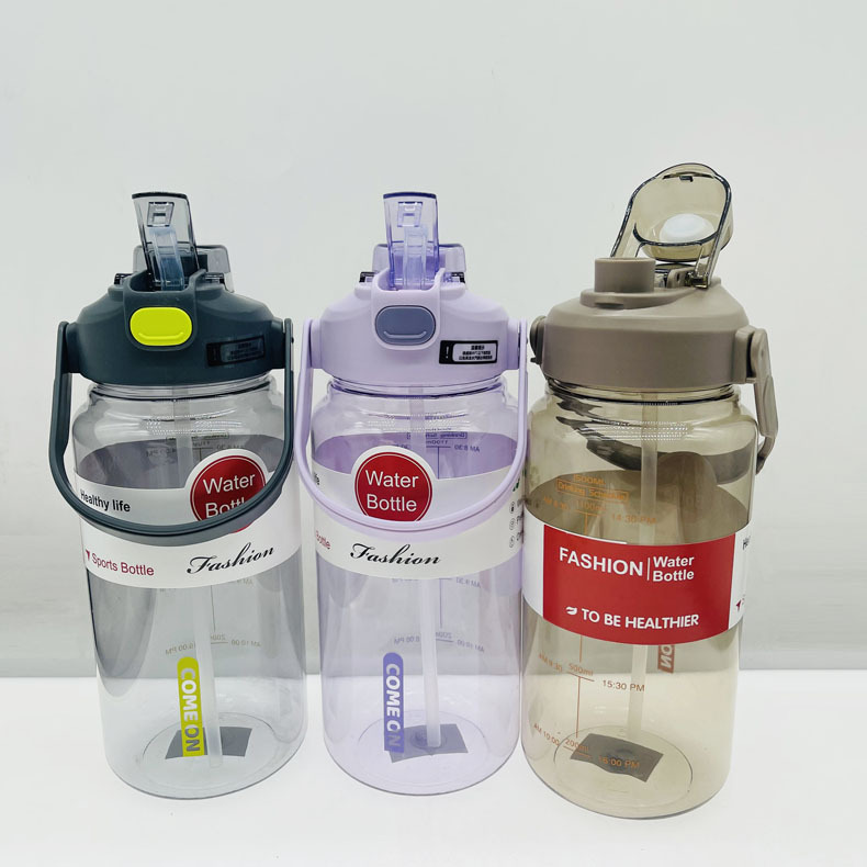 Tong 2387 taza espacial estudiante deportes botella de agua portátil 2000m bebida directa taza hervidor portátil