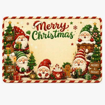Avtomobil döşəmə paspasları, entrance, durable and stain-resistant, dust-proof - fy0707pans0629christmas-14-4060cm-crystal-velvet