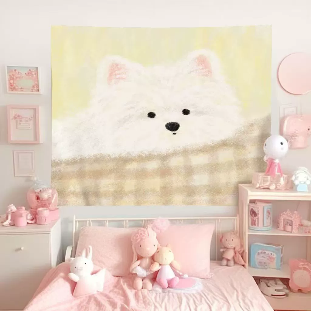 [cutepets милый исцеляющий фон, настенный тканый декор для комнаты, переделка спальни/общежития, мультяшное украшение]