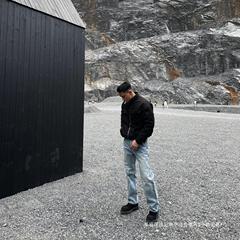 GTAL アメリカン 15 オンス ジーンズ ブルー ウォッシュ レトロ ダメージ加工 ストレート カジュアル ヴィンテージ パンツ