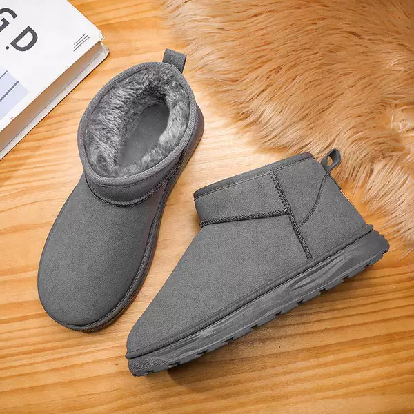 2025 Snow Boots Fashionable Short Boots Women's New Warm Thick-Soled Flats-Soled Fleece-Lined Short Boots Winter Shoes Autumn Thickeneding
