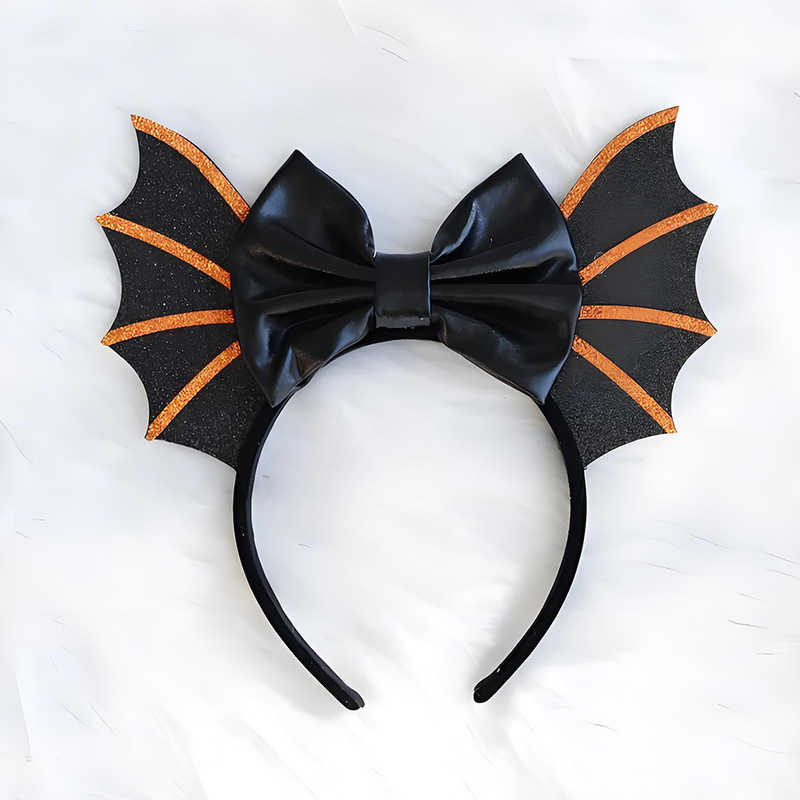 ハロウィン子供のリボンヘッドバンド面白いコウモリヘアアクセサリーコスプレヘッドバックルホリデーパーティードレスアップヘアアクセサリー|undefined