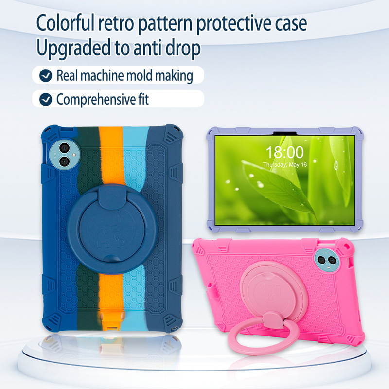 Applicable to Taidian Teclast P50 Tablet PC Protective Leather Case 11-inch 360 Rotating Bracket Silicone Soft Case