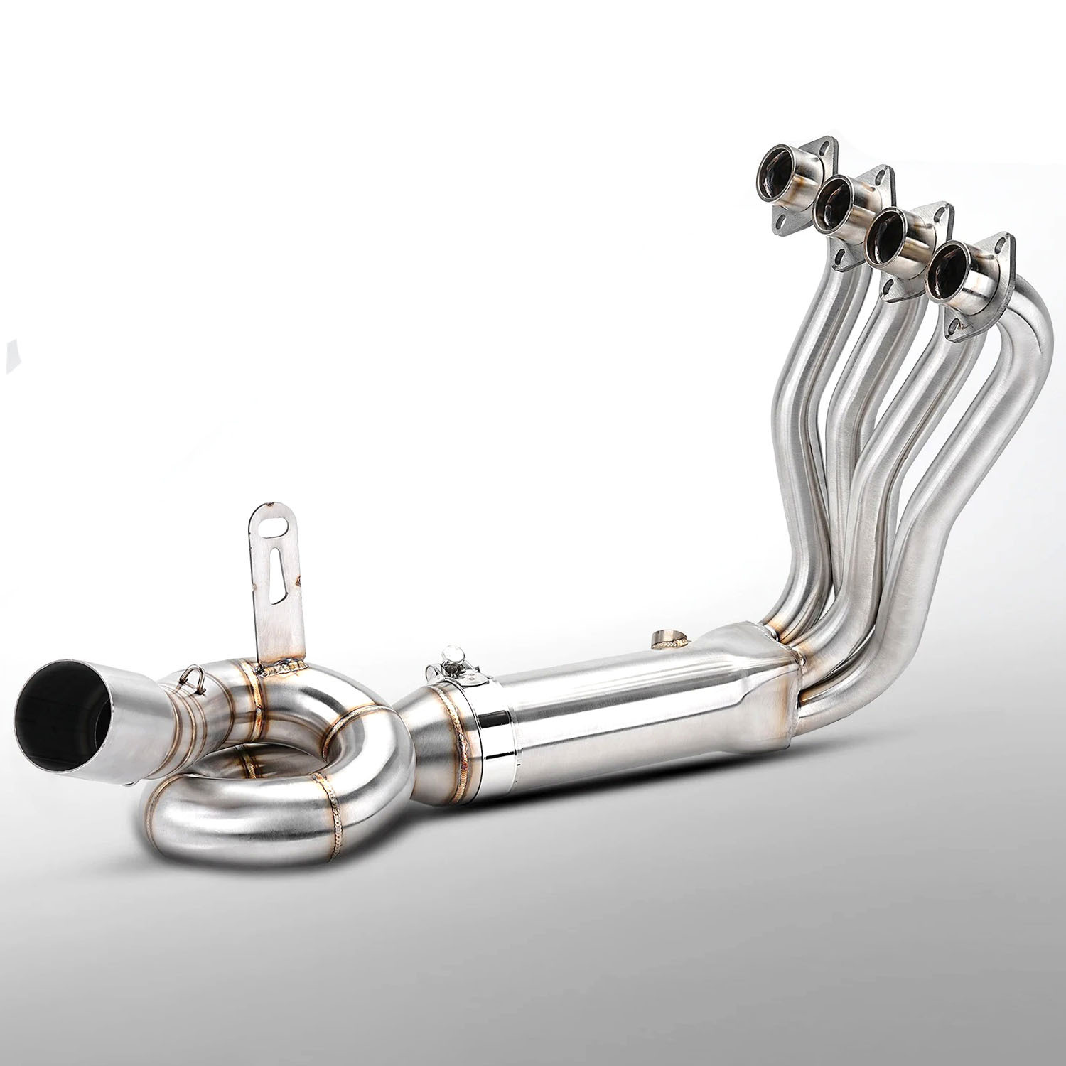 Suitable for ZXMOTO Zhangxue 500RR motorcycle exhaust pipe modification, front section stainless steel 60MM non-destructive installation