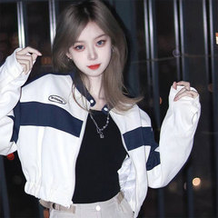 2025年春季新款美式风街头棒球服休闲短外套时尚减龄洋气夹克上衣