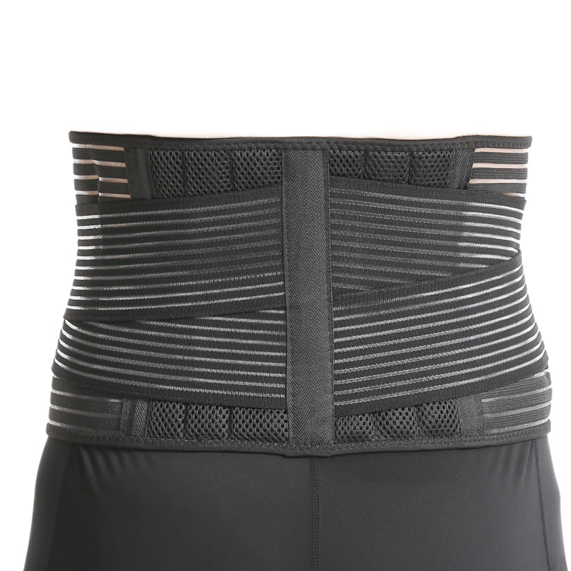 Deportes cintura soporte 6 primavera soporte vendaje doble presión transpirable fitness bodybuilding cinturón levantamiento de pesas equipo de protección